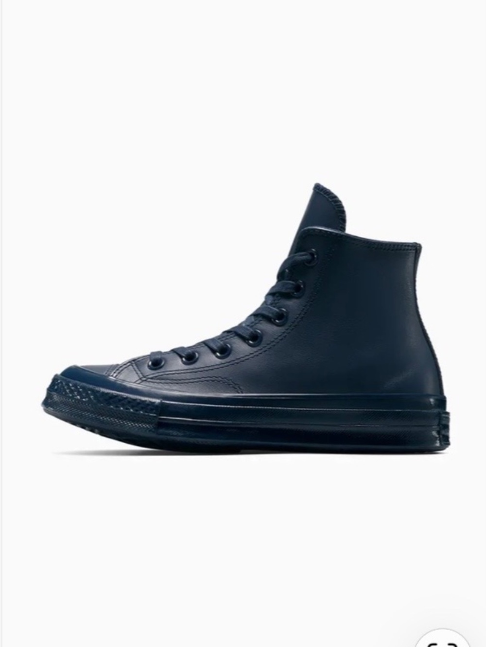 Converse High Top Sneakers In Navy - Picture 3 of 12